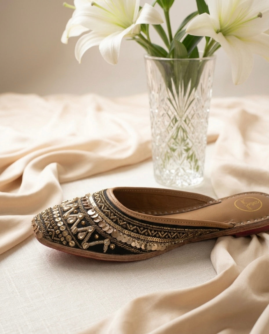 Sonam Open back jutti (Mule)