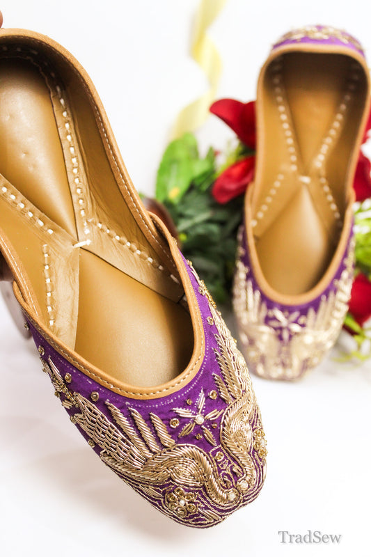 Mayur: Purple (Jutti)