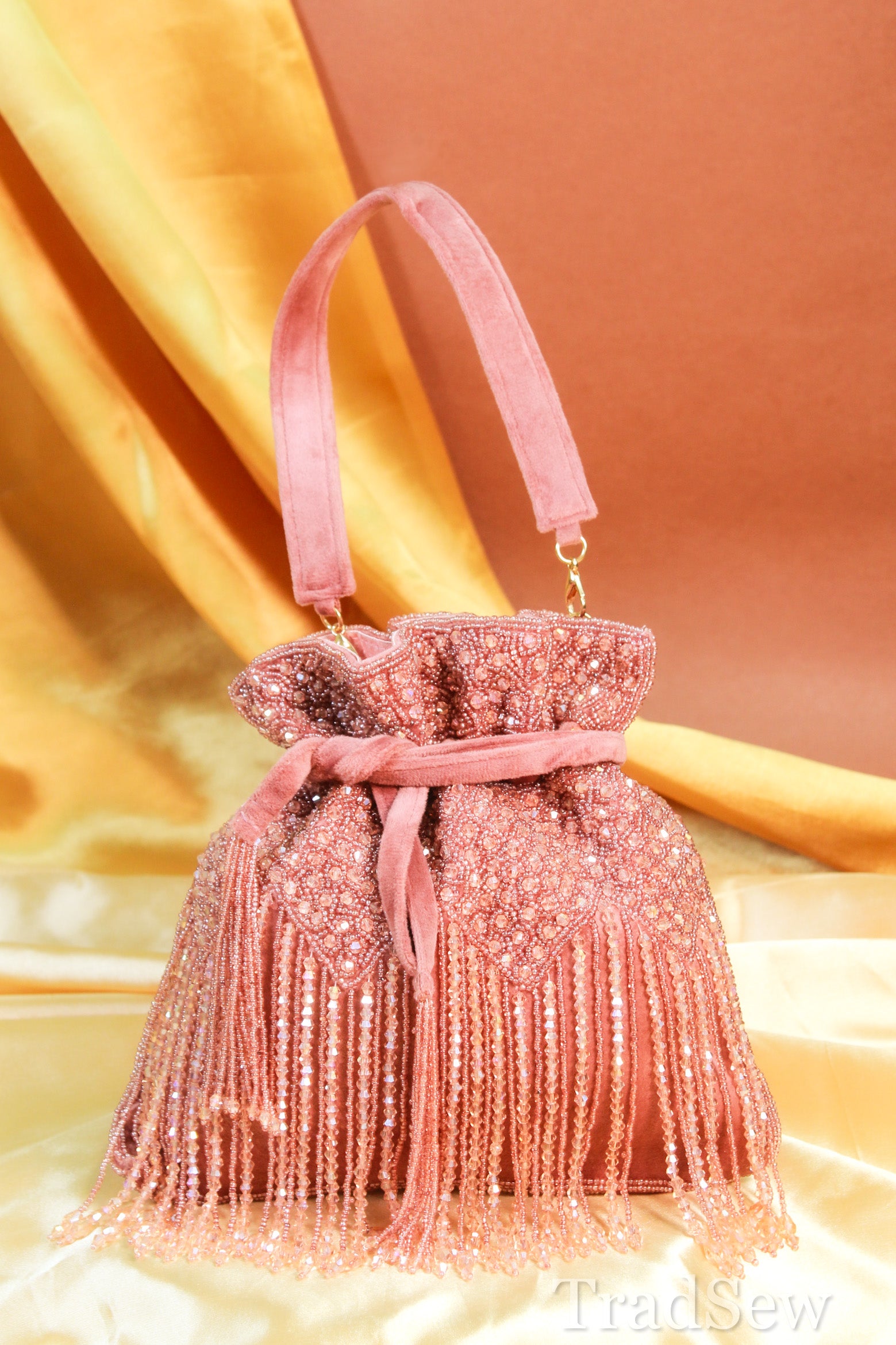 Alisha Pink Potli Designer Handcrafted Potli for Women