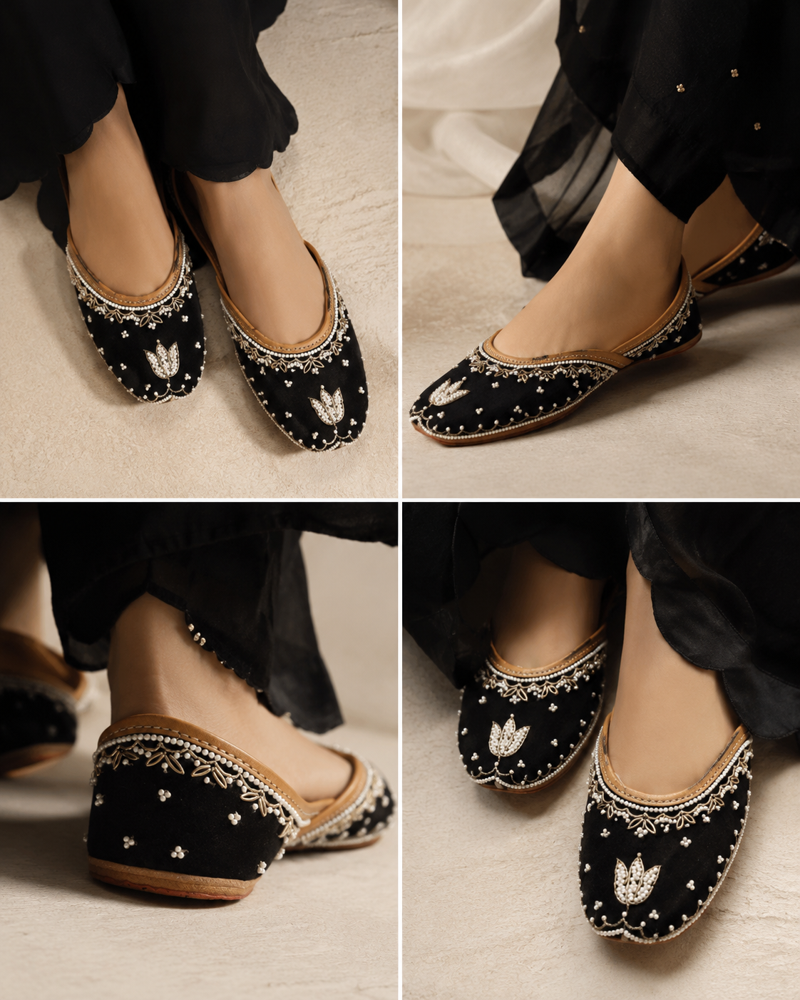 Ritika : Black (Jutti)