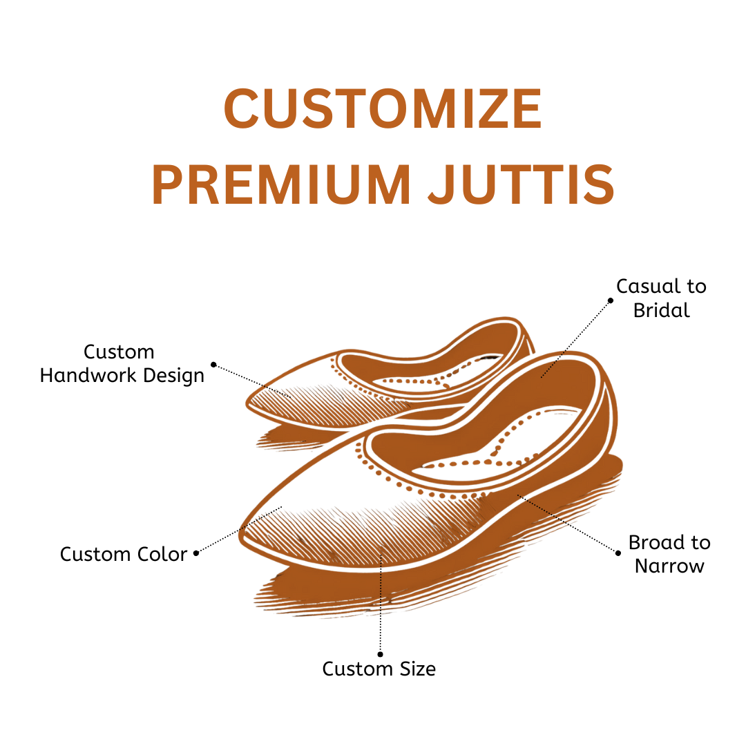 Customized bridal shoes/ Custom wedding shoes/ Personalized Wedding Shoes - punjabi jutti for ladies or women by tradsew