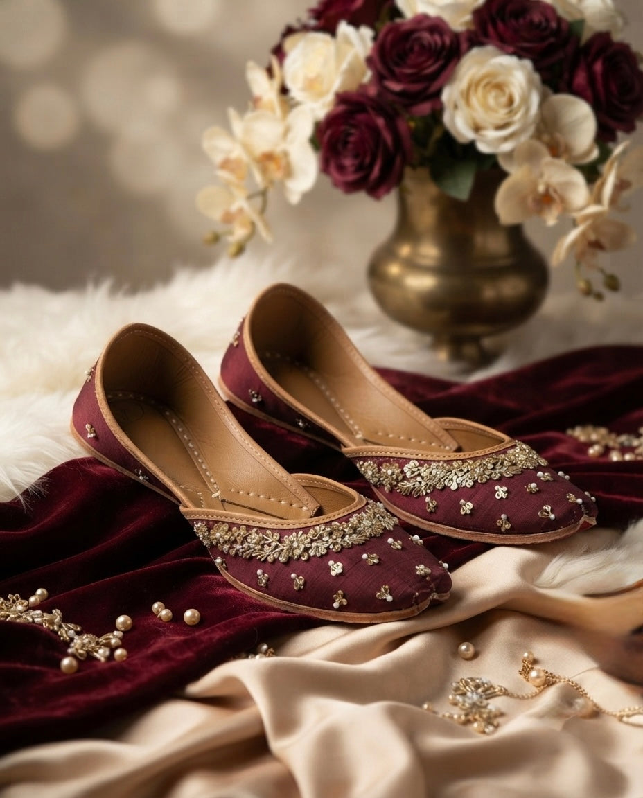 Mansi Maroon (Jutti)