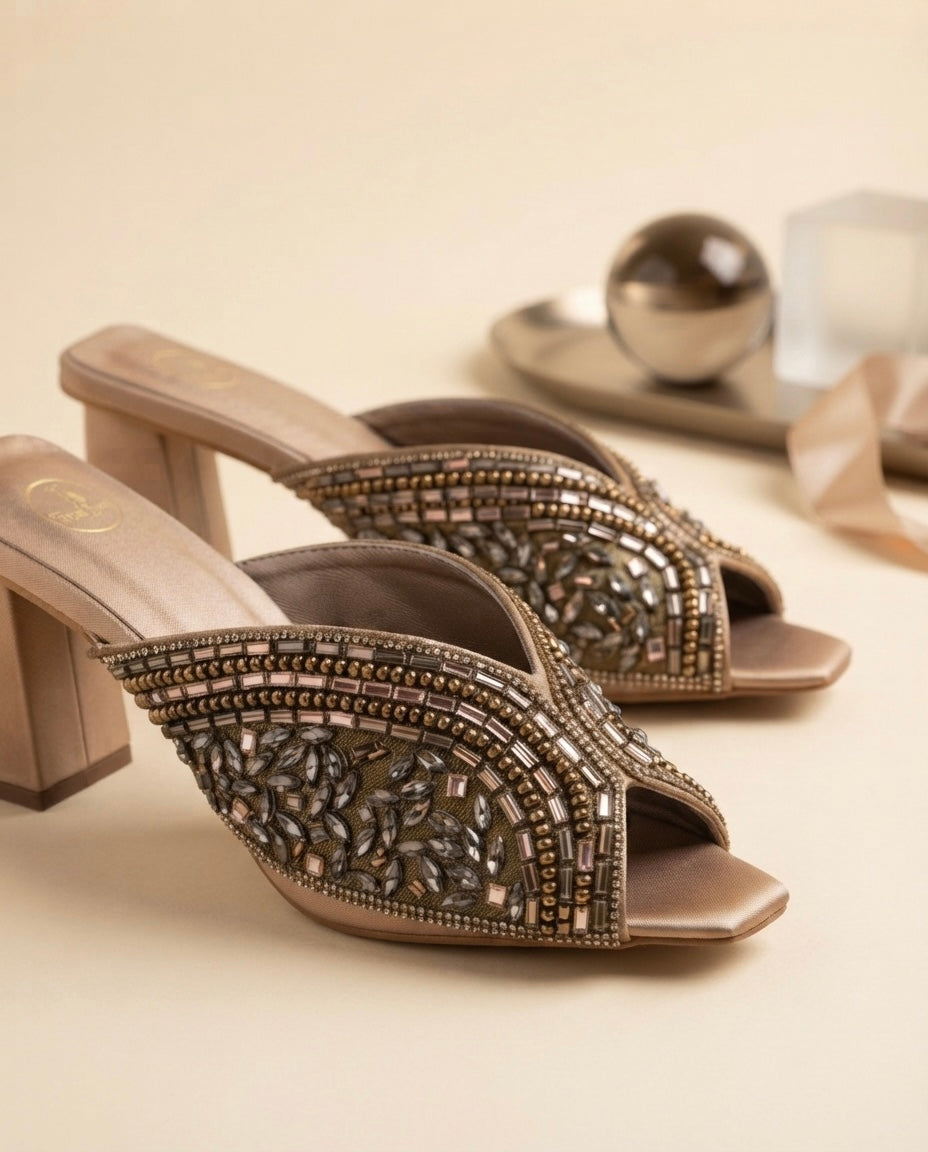 Blink Block Heel Copper