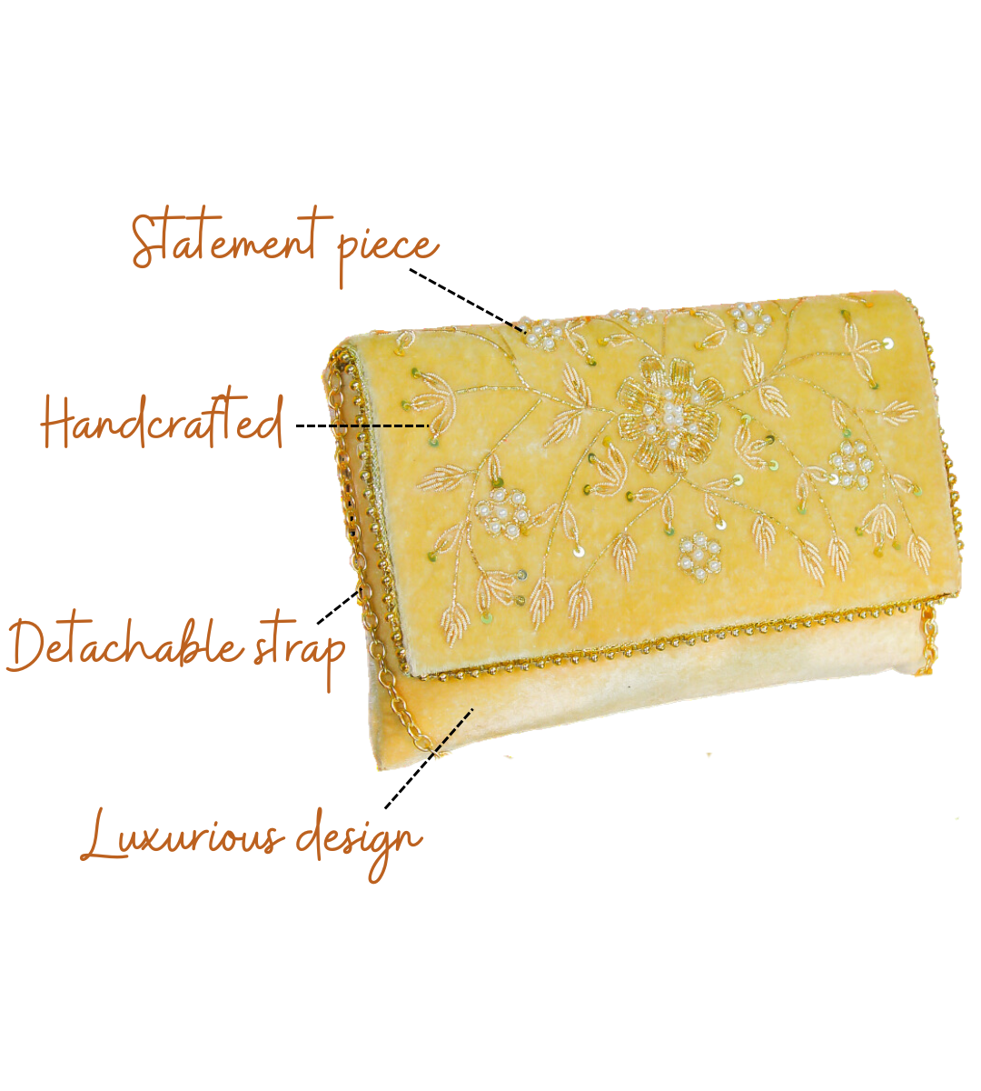 Feature of Shobha Beige Designer Flapbag for women