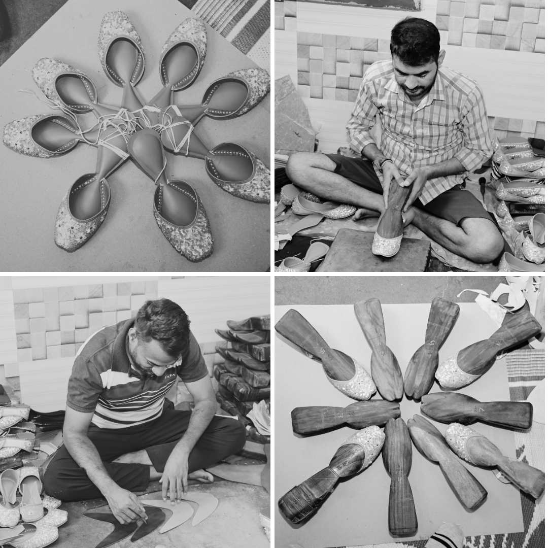 Tradsew punjabi jutti artisans at work