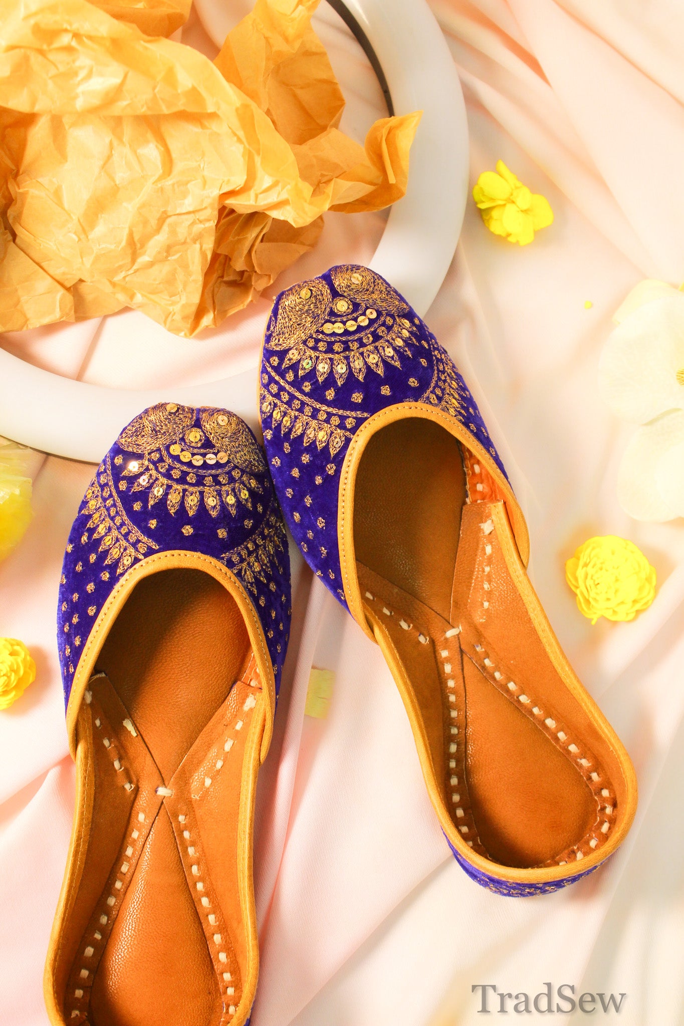 Jaipuri : Blue (Jutti)