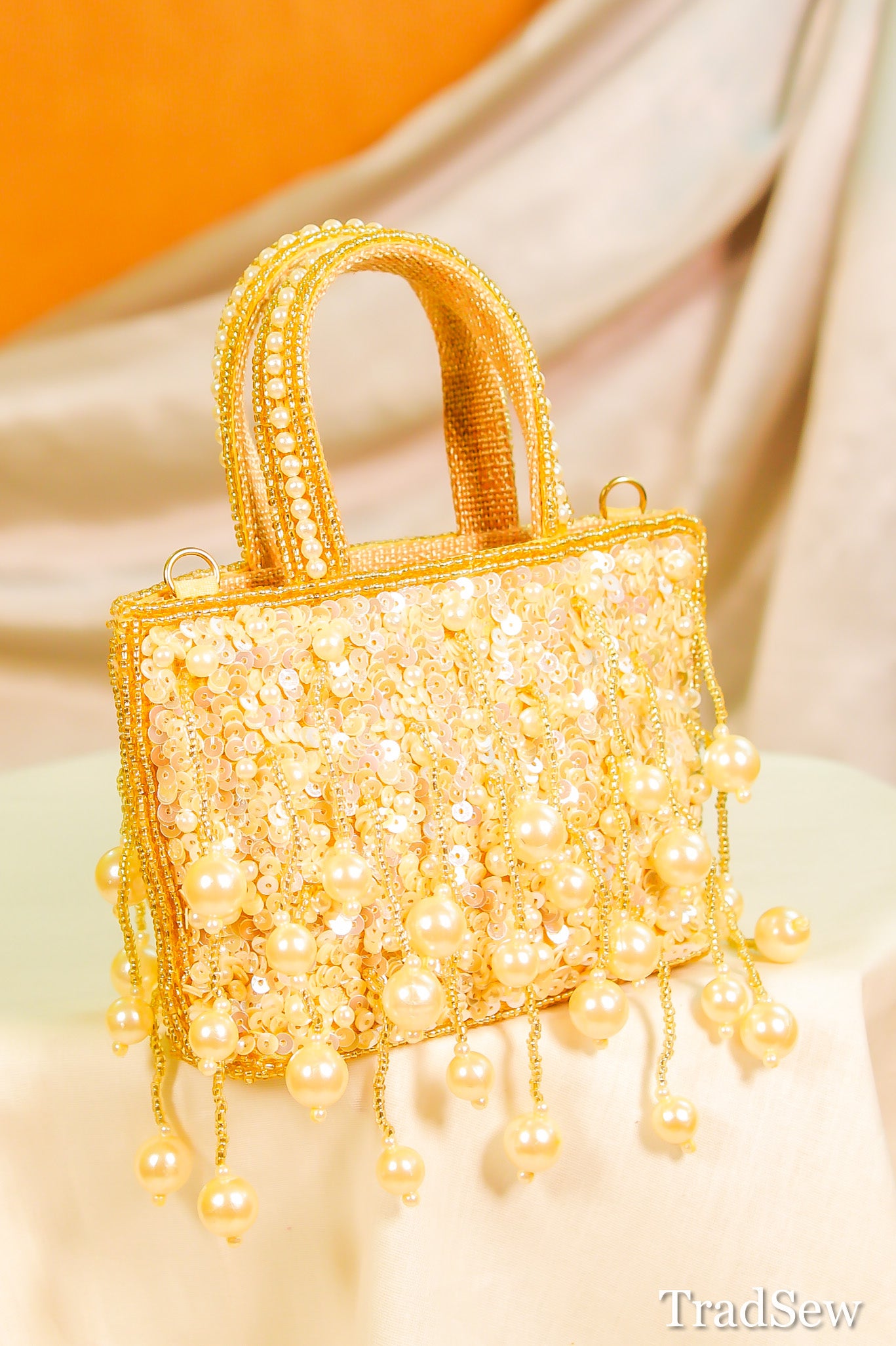 Muskaan Gold Handcrafted Designer Handbags for Women