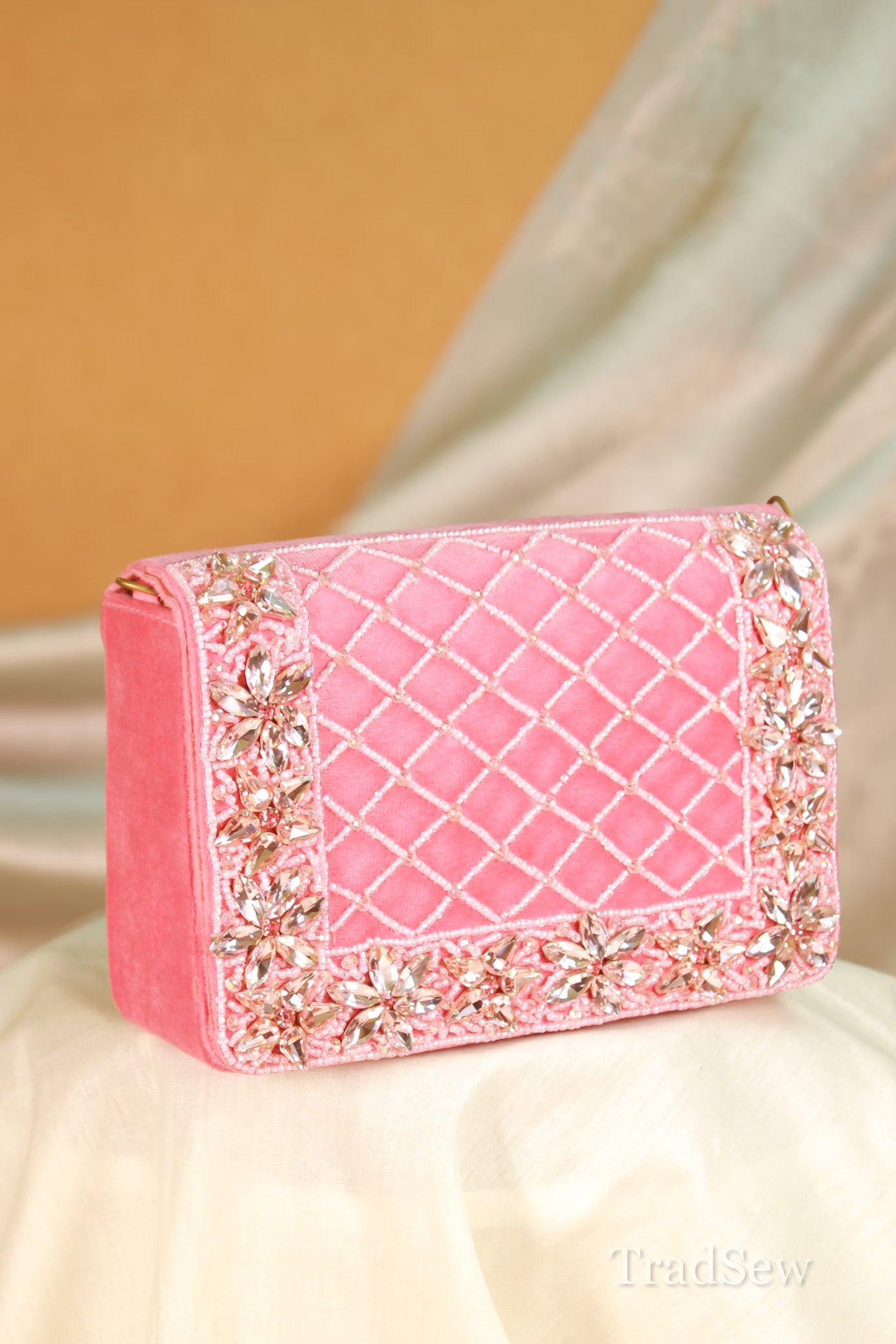 Rani Pink Handcrafted Designer Handbag for Women