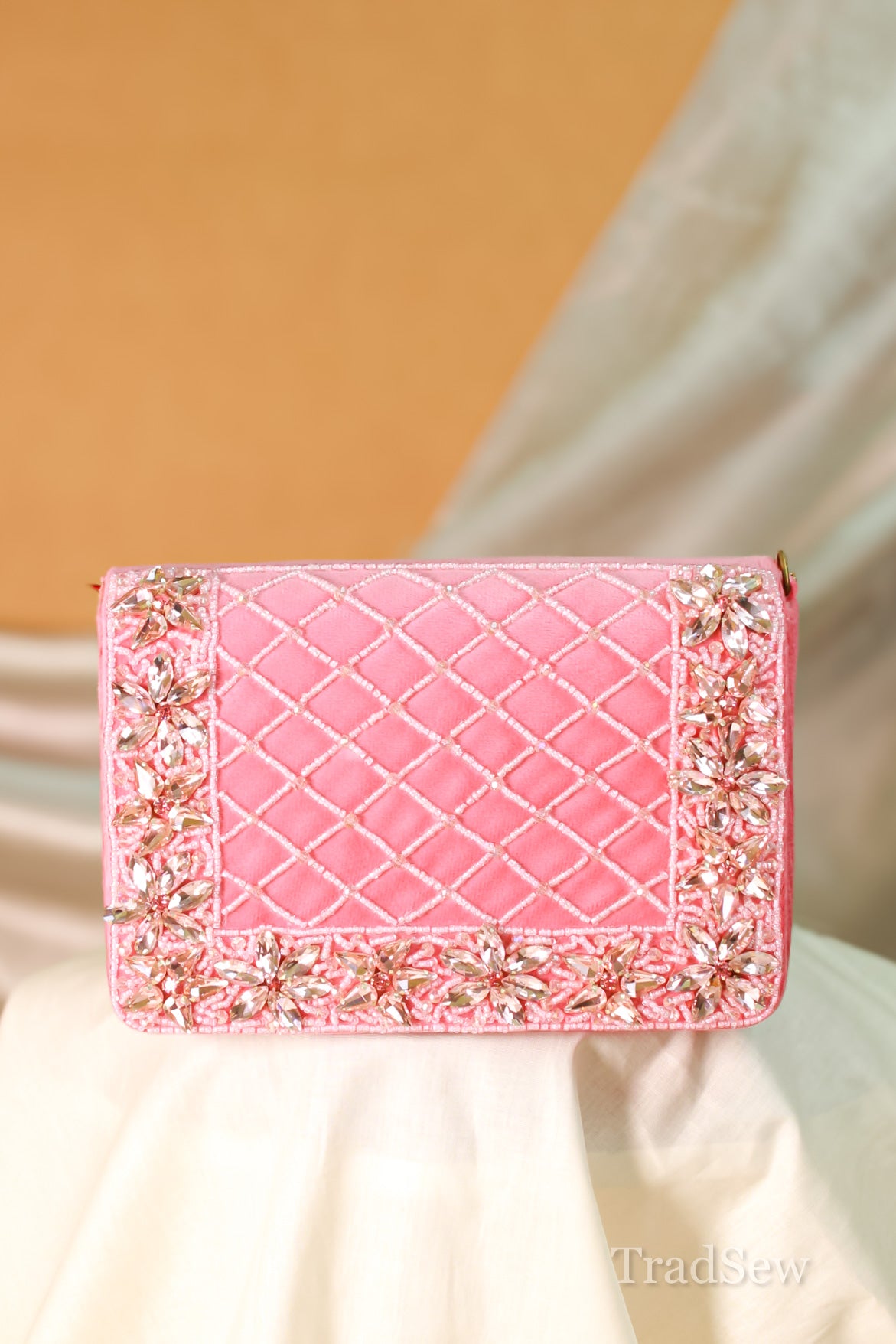 Rani Pink Handcrafted Designer Handbag for Women