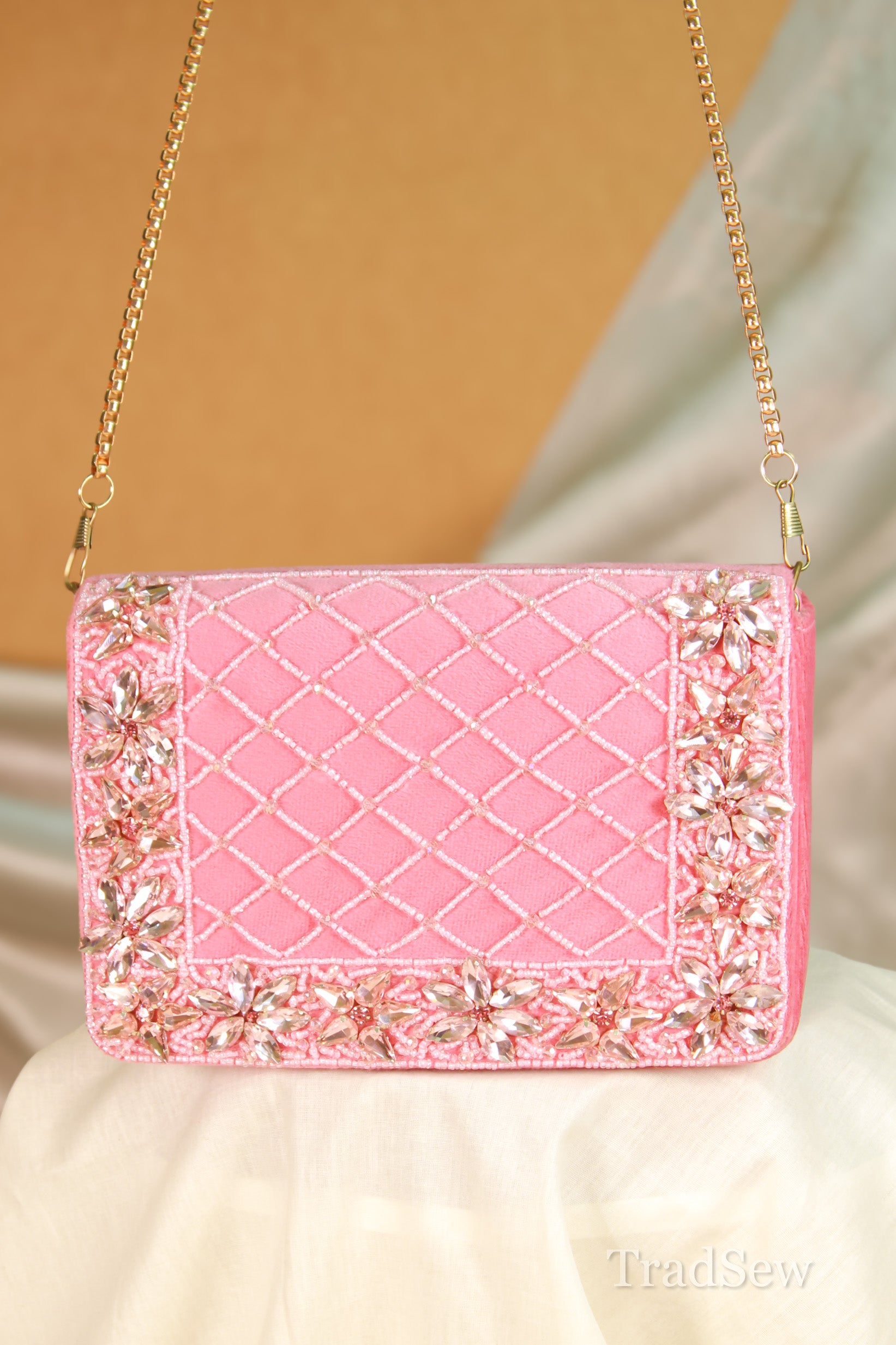 Rani Pink Handcrafted Designer Handbag for Women