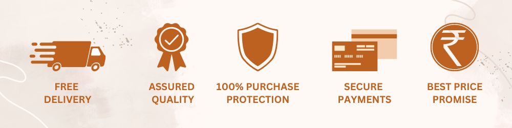 Free Delivery assured quality 100% purchase protection secure payments best price promise