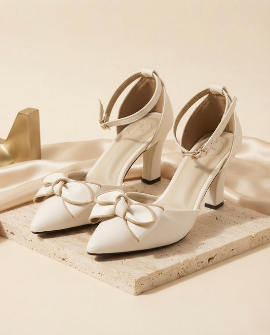 Tram White Heel