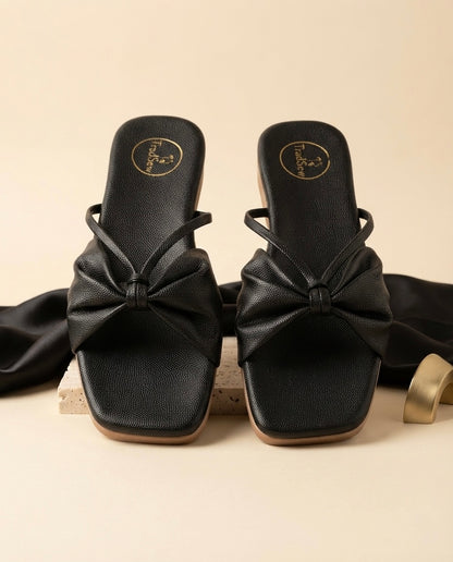 Shore Black Flats