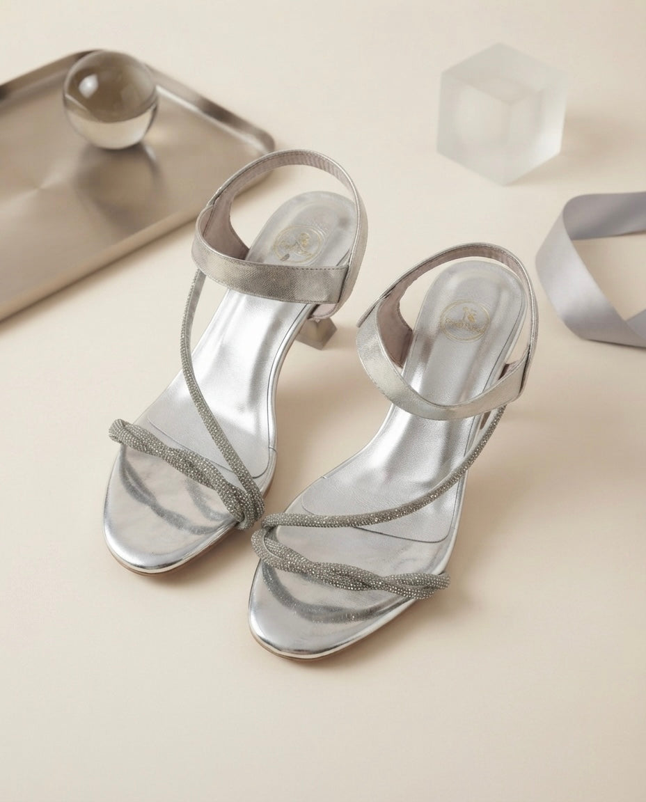 Ramen Pencil Heel Silver