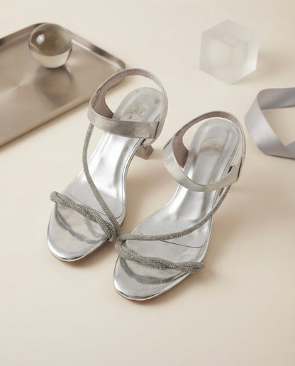 Ramen Pencil Heel Silver