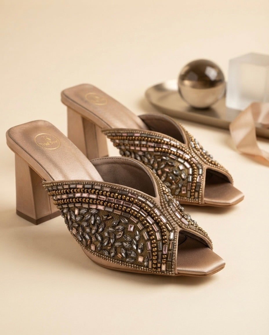 Blink Block Heel Copper