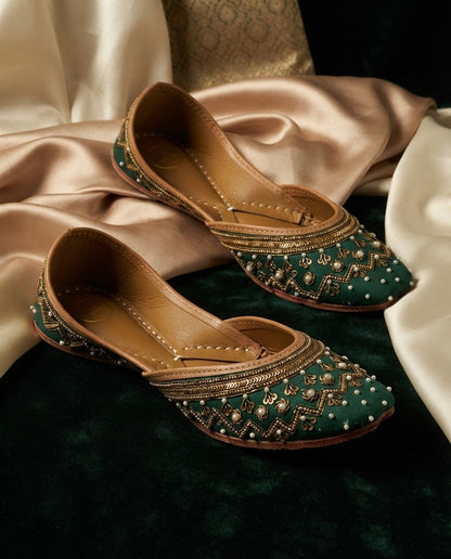 Minakshi : Green (Jutti)