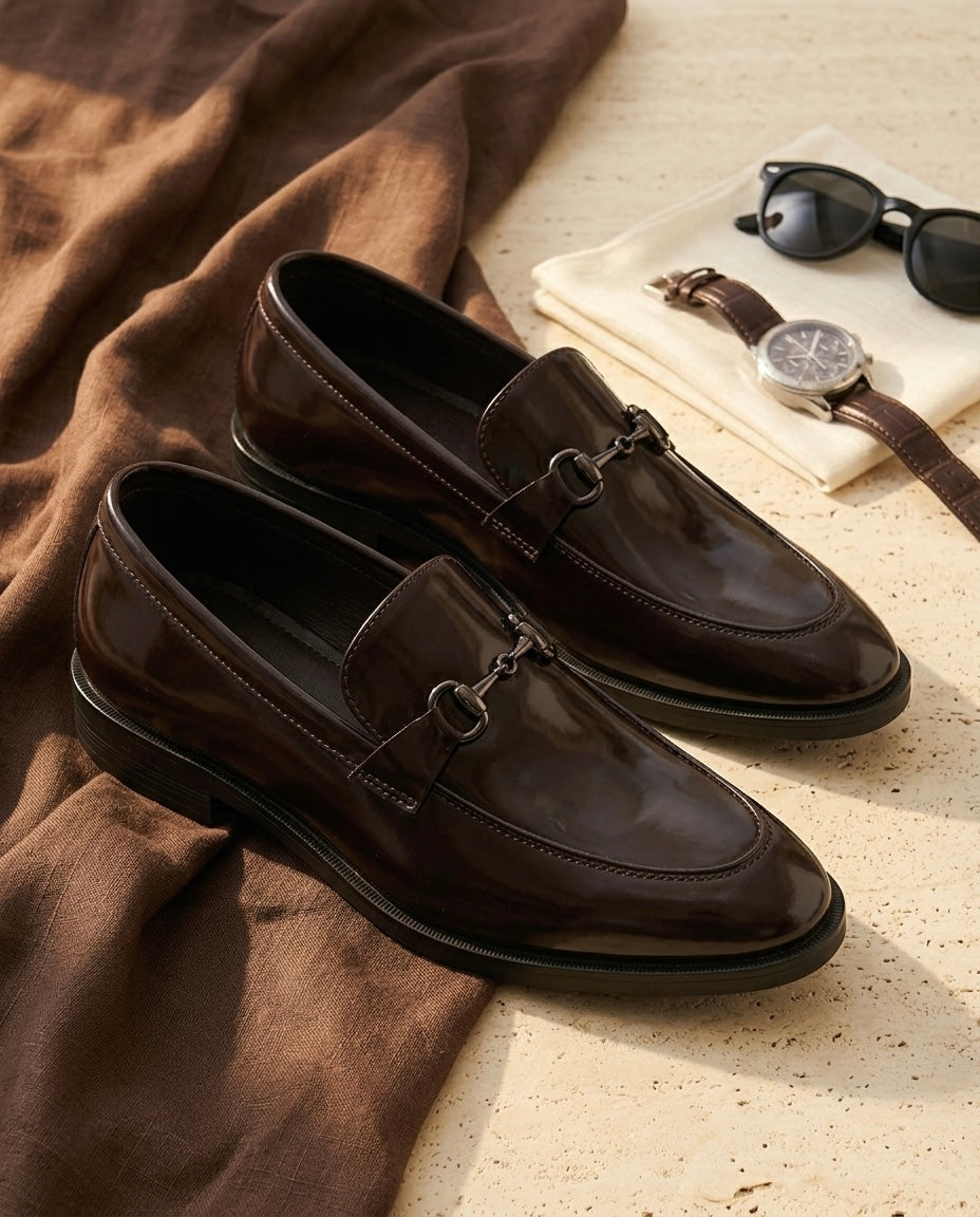 Emil (Brown Leather Loafers)