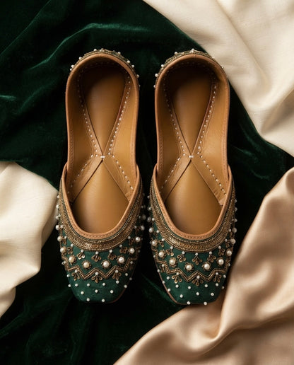 Minakshi : Green (Jutti)