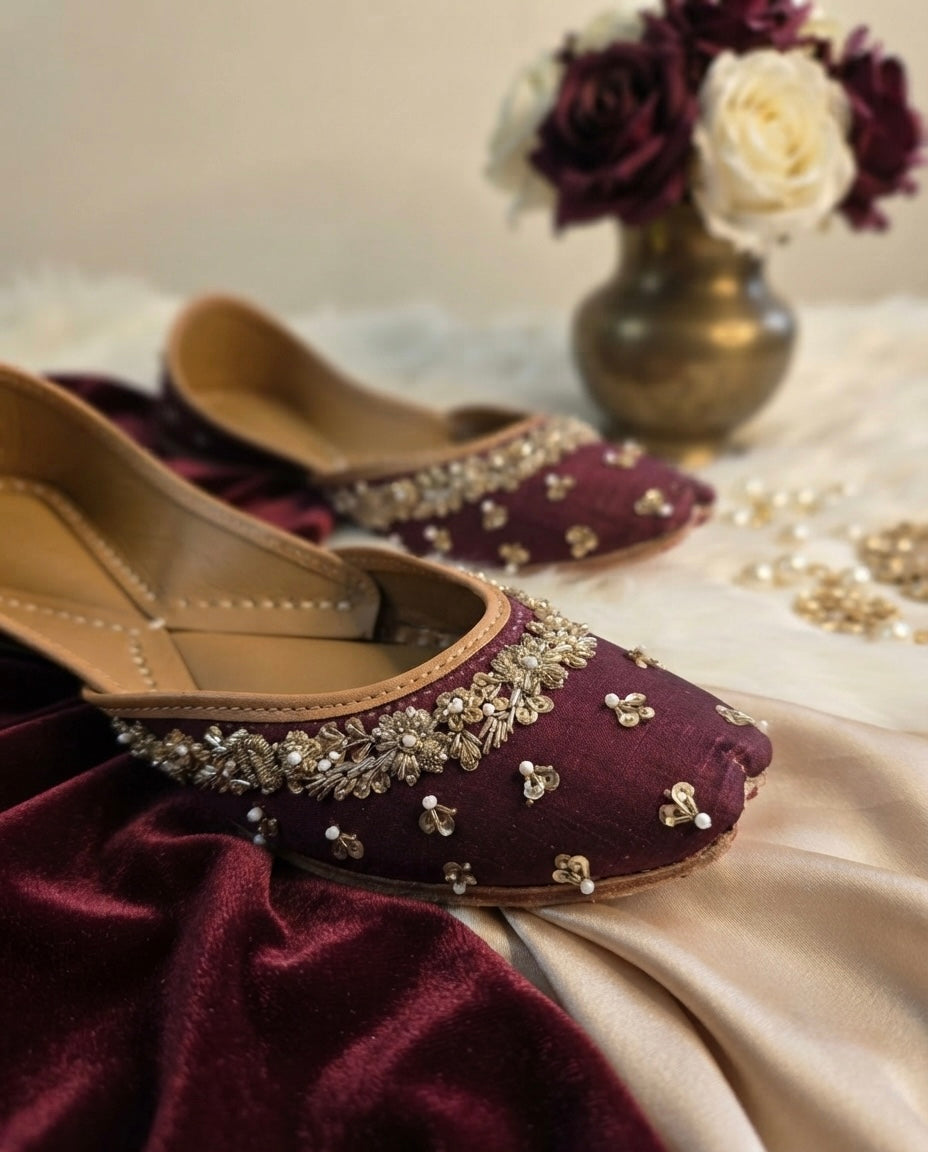 Mansi Maroon (Jutti)