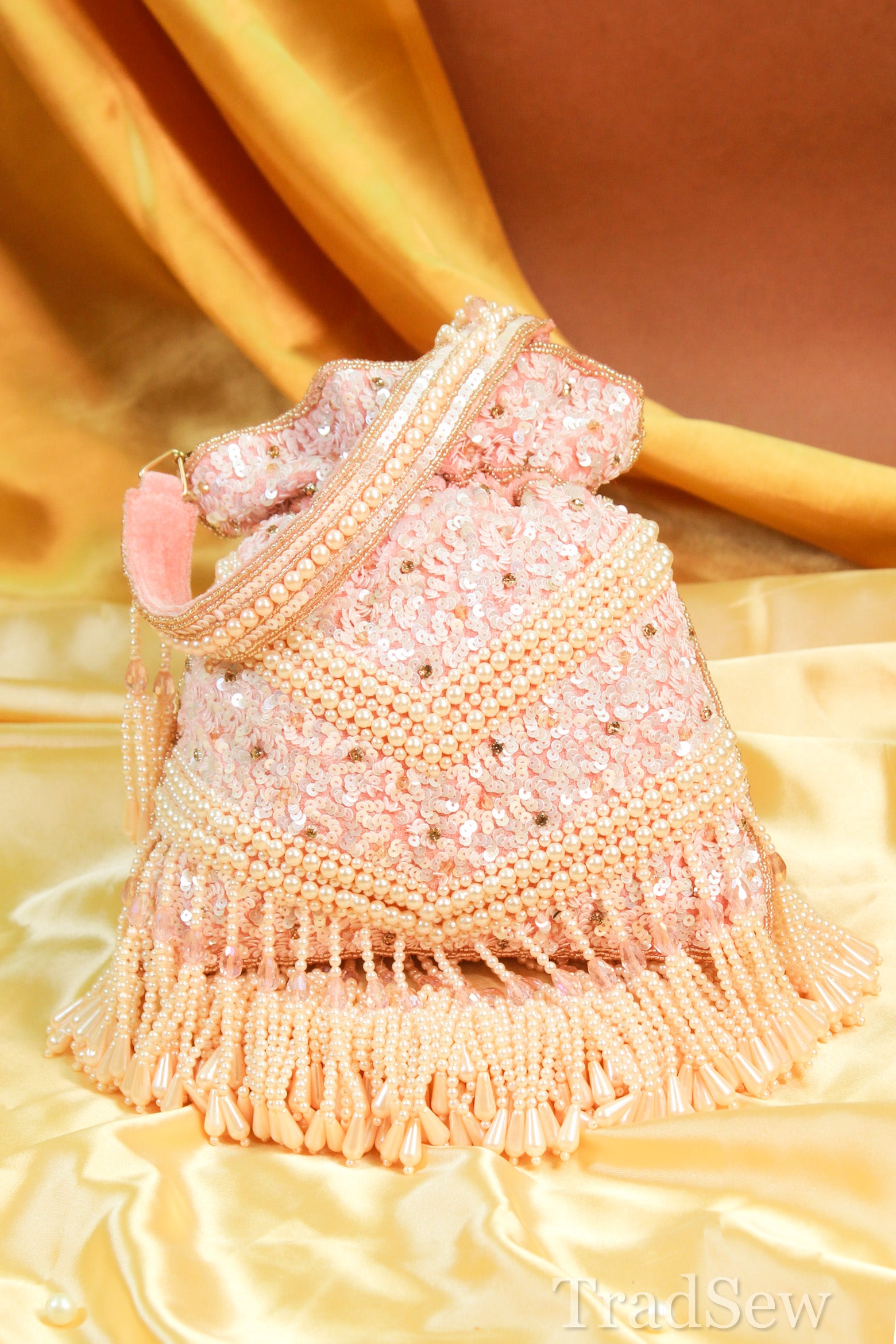 Amayra Pink  Handcrafted Designer Potli for women