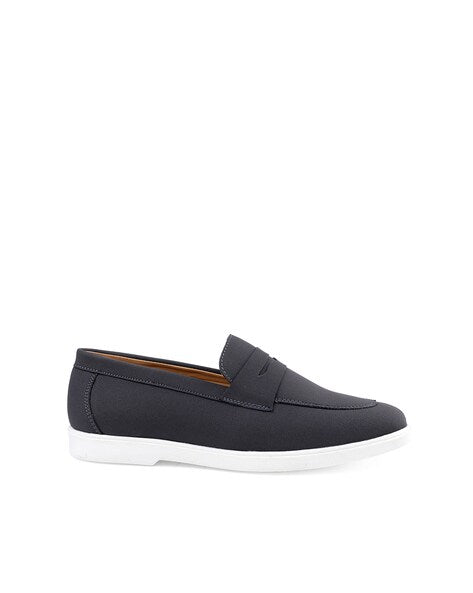 arthur grey casual loafers mens grey loafers side view
