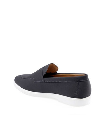 arthur grey casual loafers mens grey loafers side view