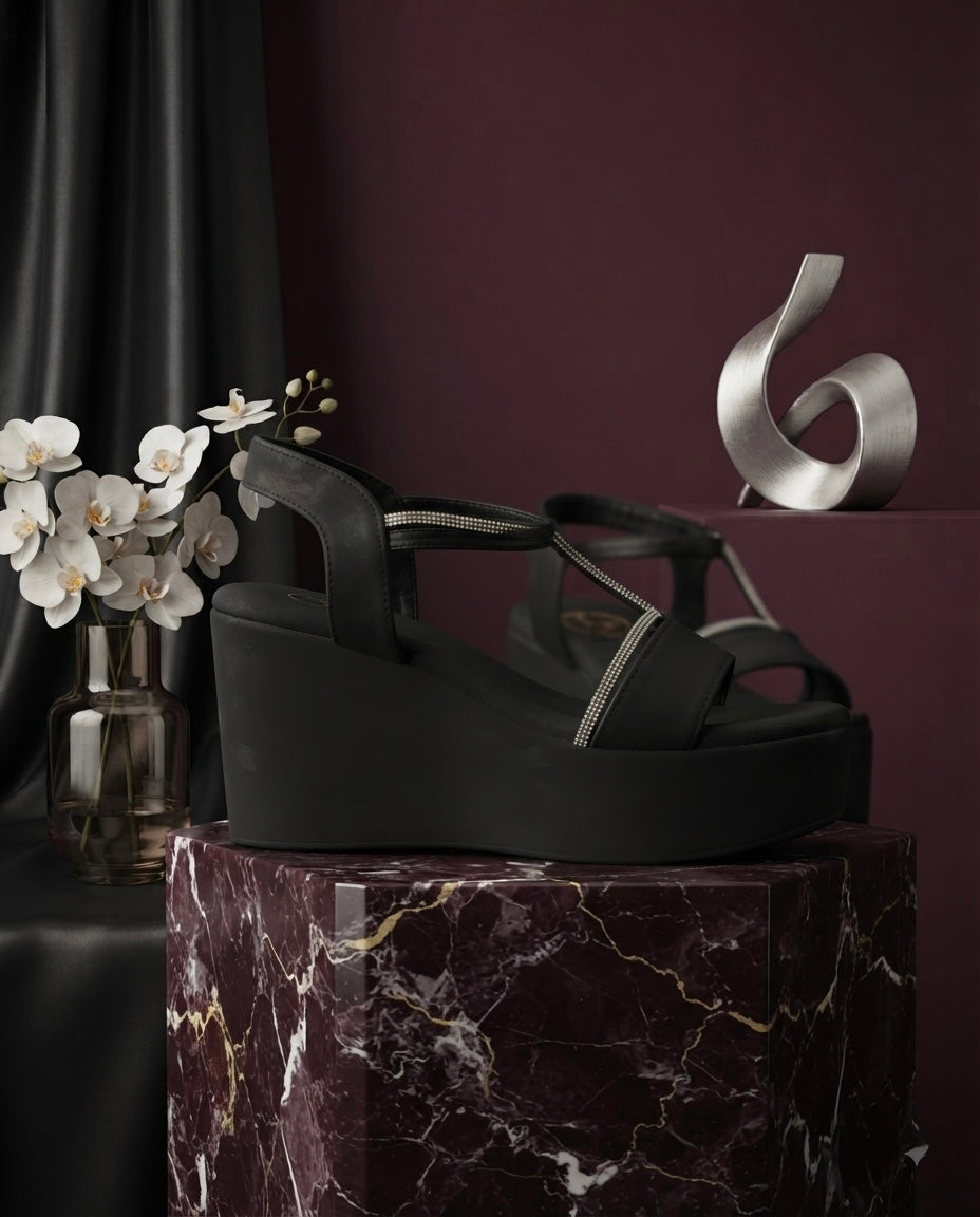 Crux Black Heel