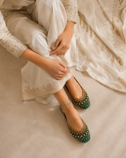 Minakshi : Green (Jutti)