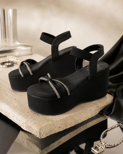 Collab Black Heel