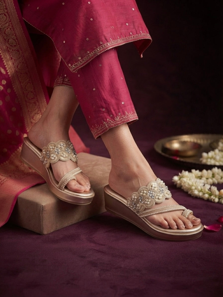 Golden Zariya Wedge