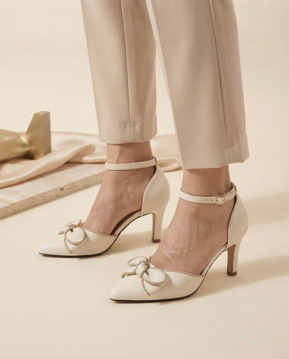 Tram White Heel