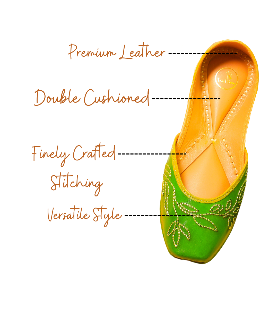 Suhana Pure Leather Jutti for women