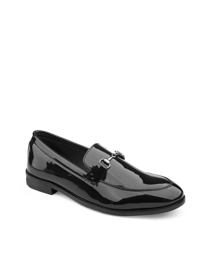 Black Loafers on a white background