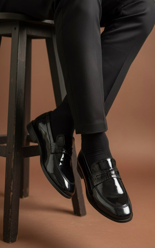  joey black loafers mens black loafers formal shoes for men