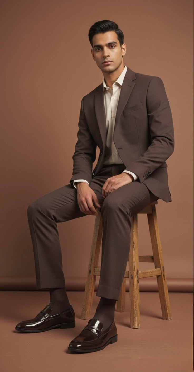 male formal shoes joey brown loafers model shoot