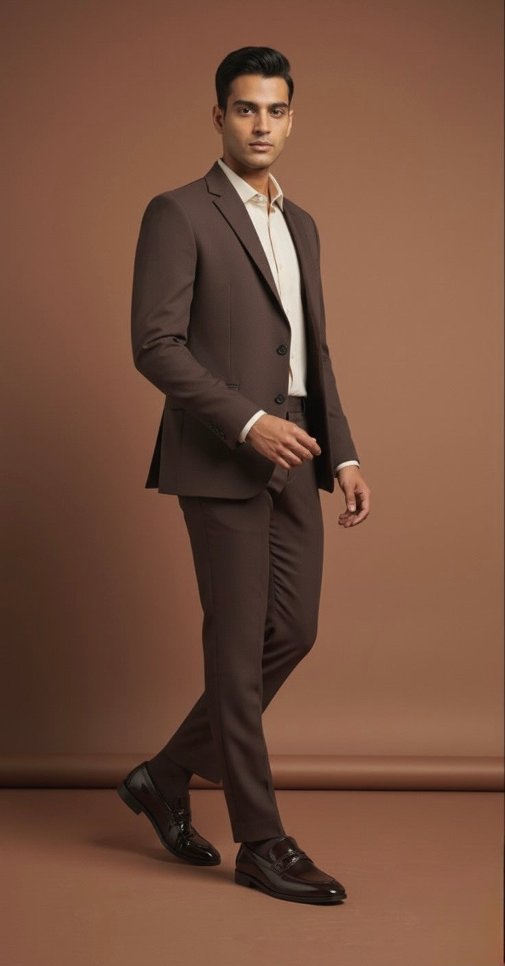 male formal shoes joey brown loafers lifestyle shot