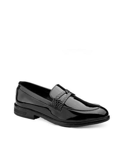 formal loafers for men joey black loafers side view