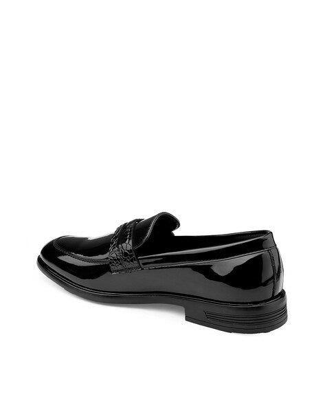formal loafers for men joey black loafers side view