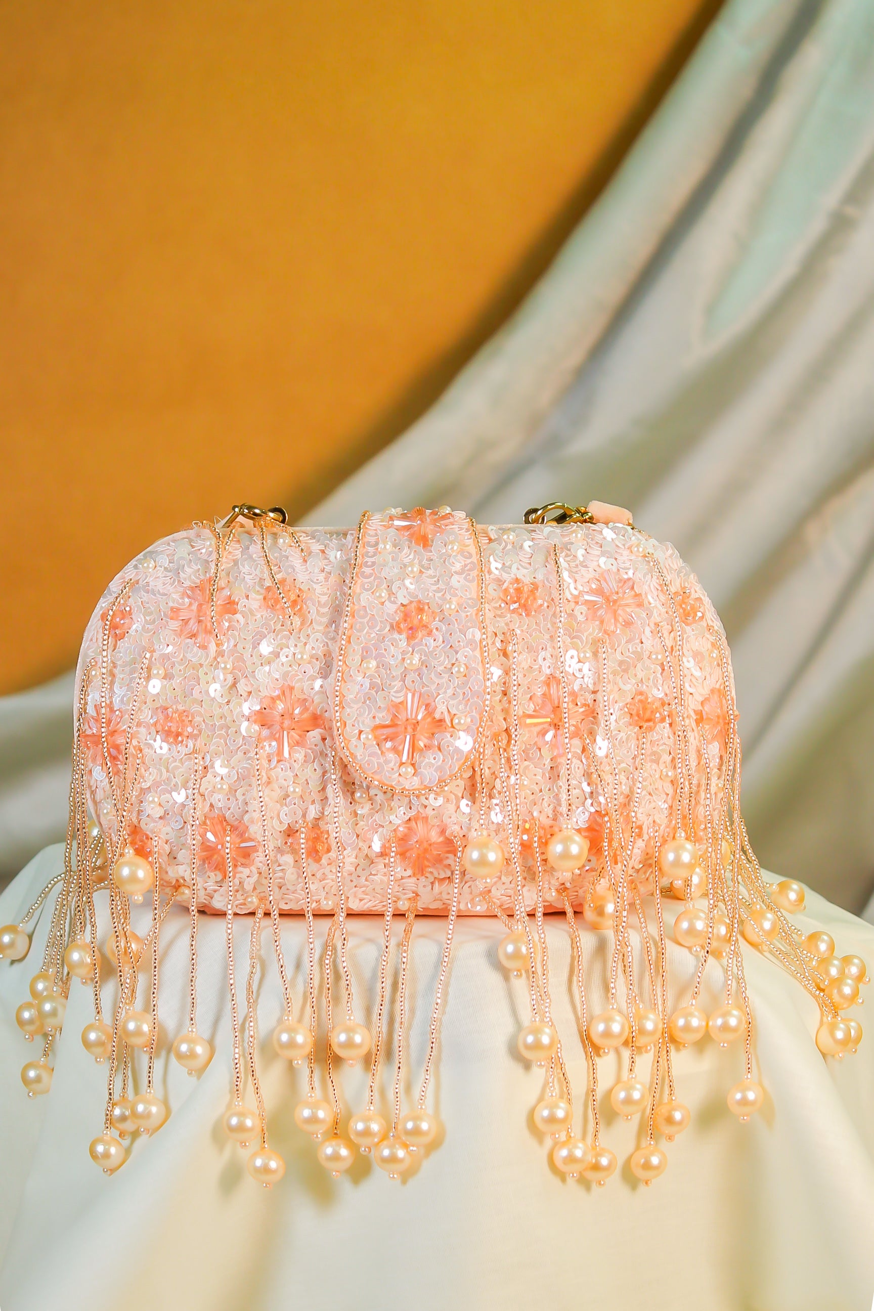 Mehar Pink Handcrafted Designer Bag for Women
