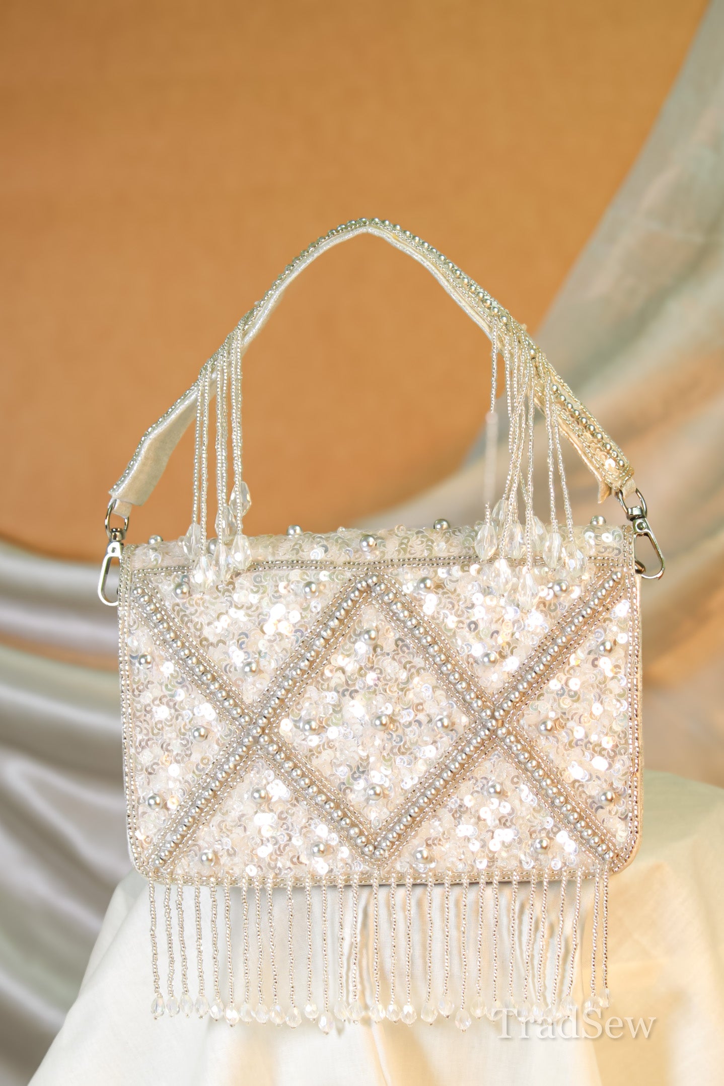 Naila Silver Handcrafted Designer Purse for Women