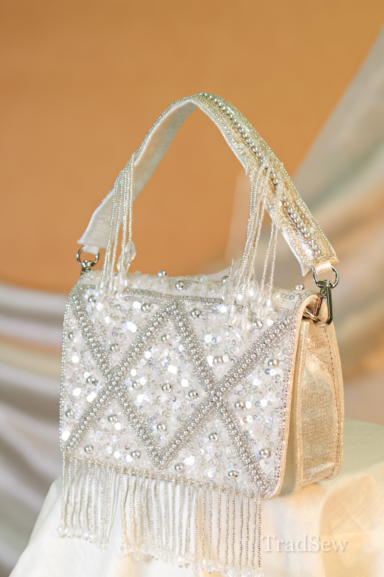 Naila Silver Handcrafted Designer Purse for Women