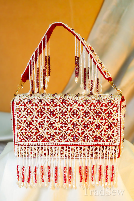 Prisha Ruby Designer Handcrafted Handbags for Women
