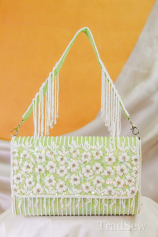 Mehar Pink Handcrafted Designer Bag for Women
