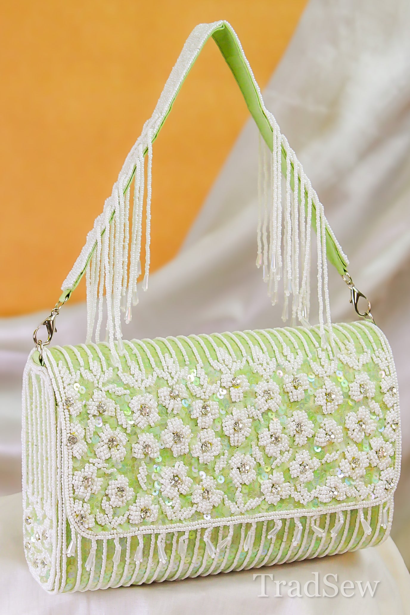 Siya Green Handcrafted Designer Bag for Women