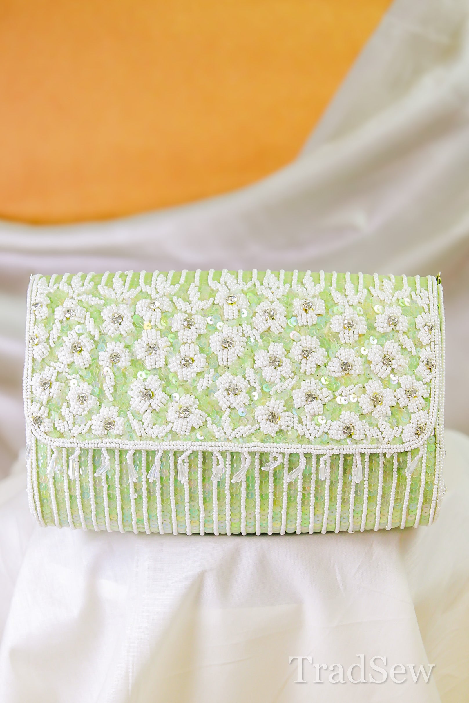 Siya Green Handcrafted Designer Bag for Women