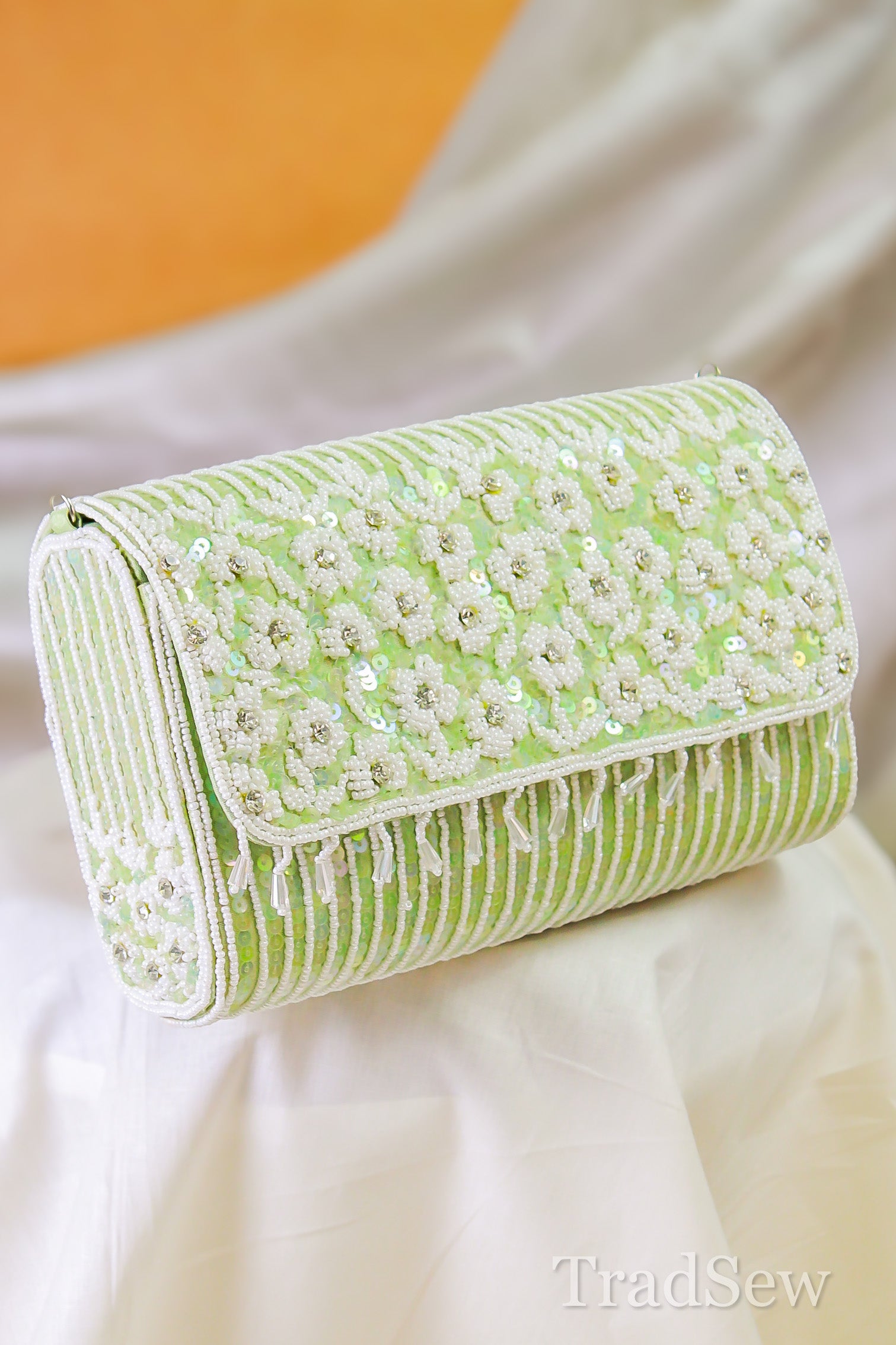 Siya Green Handcrafted Designer Bag for Women