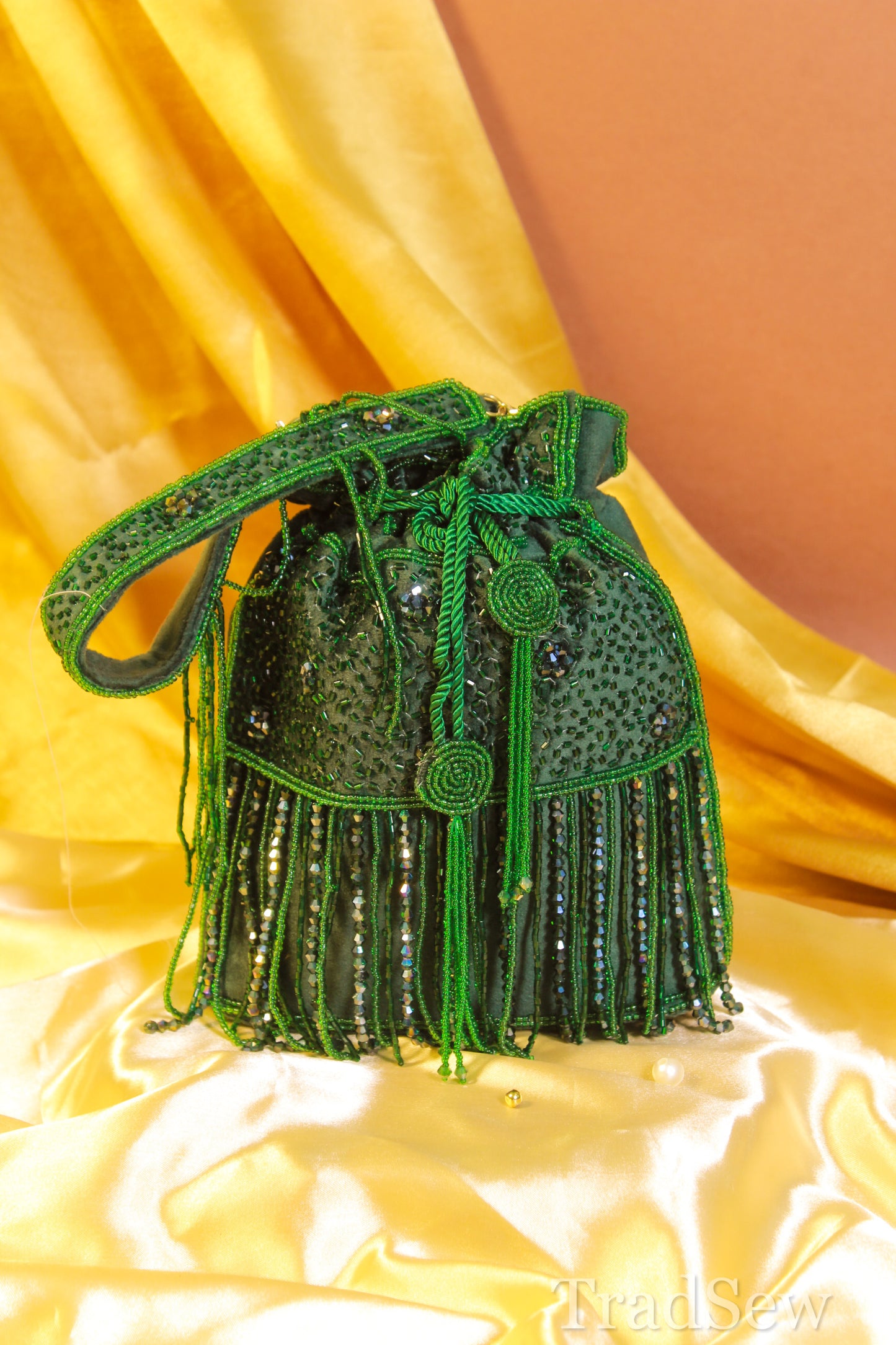 Trisha Green Designer Handcrafted Potli For Women